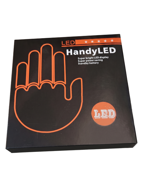Pudełko HandyLED – świecąca łapka LED do auta